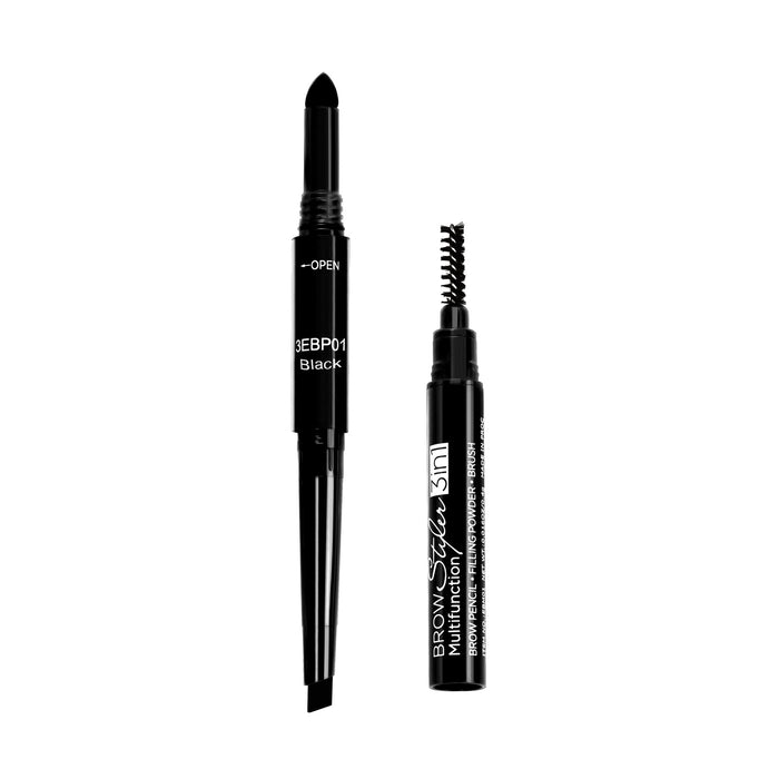 EBM01(3EBP01) -3 in 1 Brow Styler -  Black