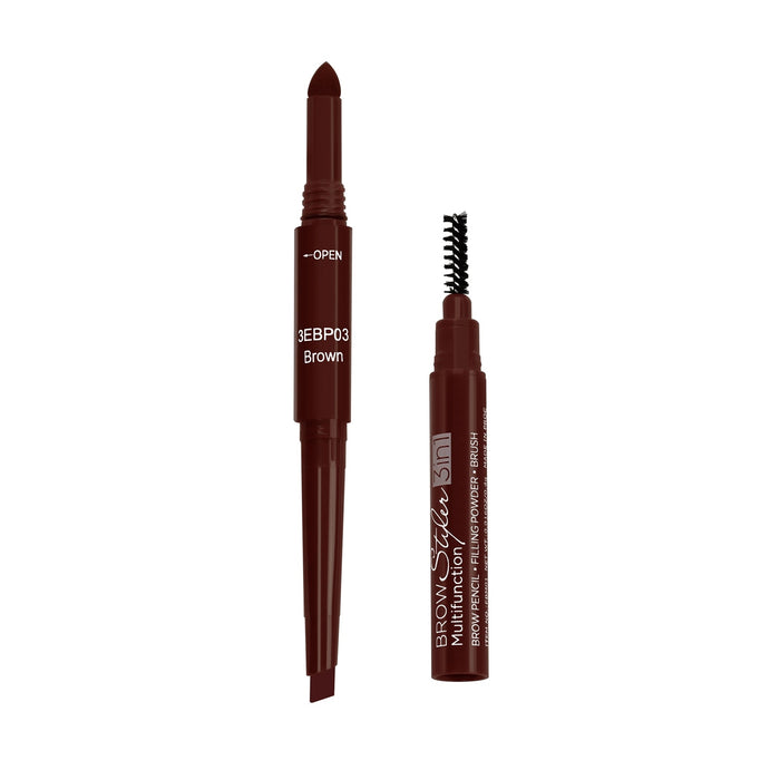 EBM03(3EBP03) -3 in 1 Brow Styler - Brown