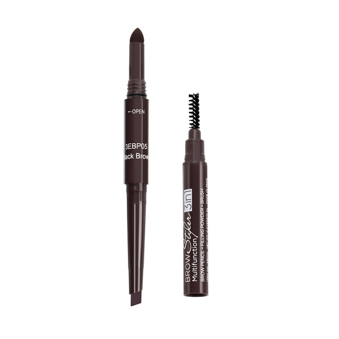 EBM05(3EBP05) -3 in 1 Brow Styler - Black Brown