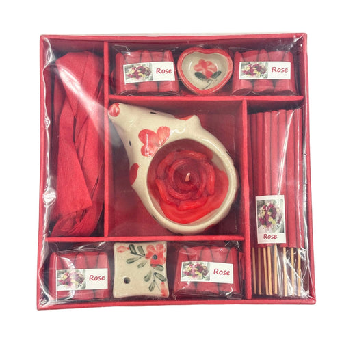 Elephant Incense Gift Box - Red
