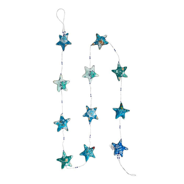 Embroidered Star Garland