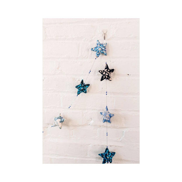 Embroidered Star Garland