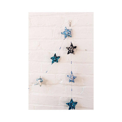 Embroidered Star Garland