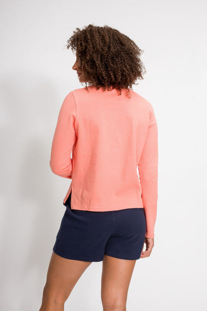 Emma | Women's Bubble Knit Crew Neck Sweatshirt