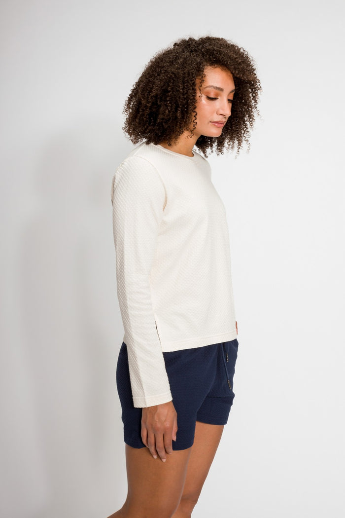 Emma | Women's Bubble Knit Crew Neck Sweatshirt