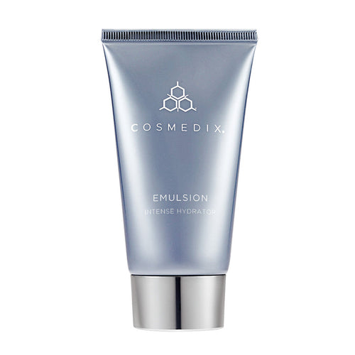Cosmedix emulsion tube on a white background