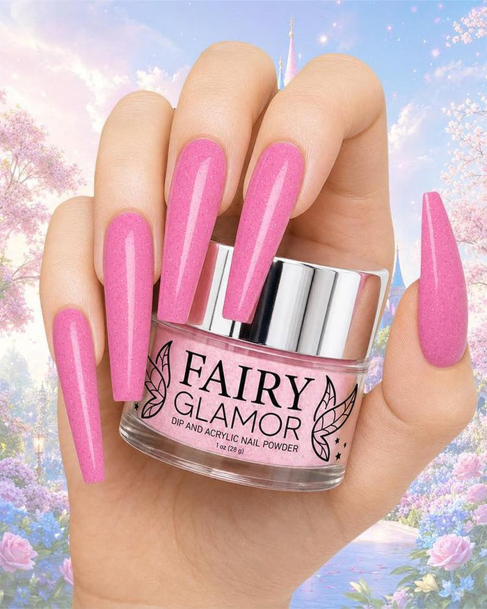 -Glow in the Dark-Dip-Nail-Powder-Enchanted Castle-Fairy-Glamor