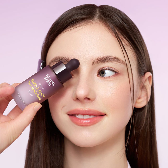 Eqqualberry Purple PDRN Pore Minimizing Serum 30ml. سيروم إيكوالبيري الأرجواني PDRN لتقليص المسام - Princess Cosmetics Qatar