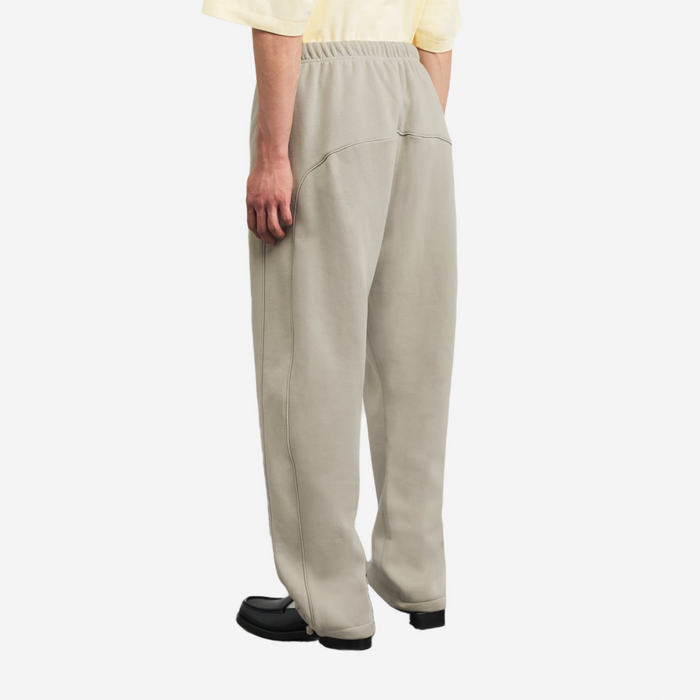Fear Of God Essentials Relaxed Fleece Sweatpants With Piping Abbey Stone