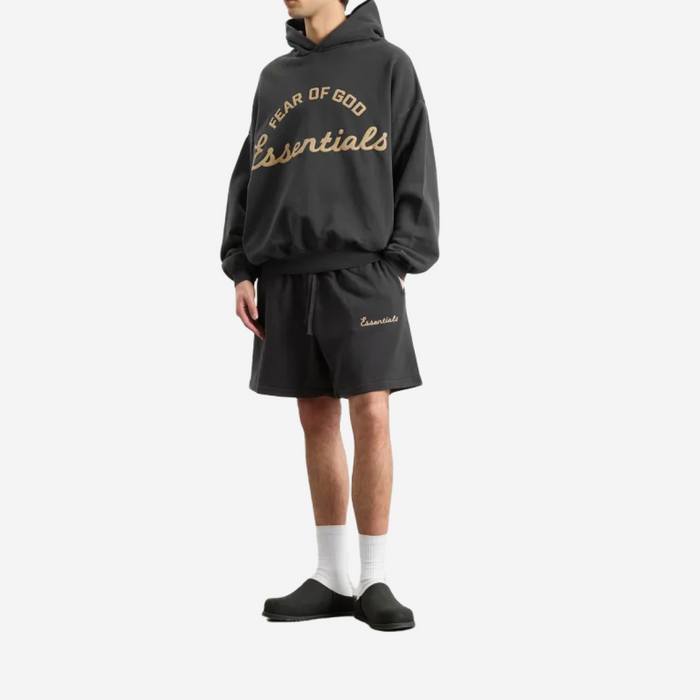 FEAR OF GOD ESSENTIALS TRAINING CLASSIC FIT SHORT FADED BLACK