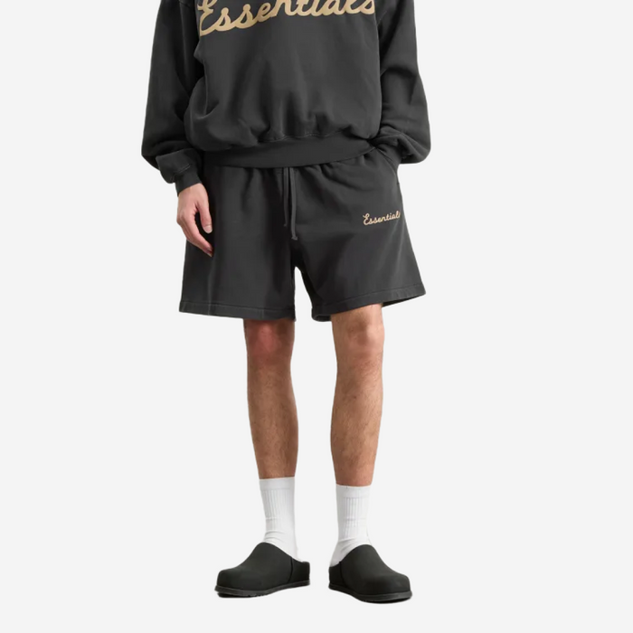 FEAR OF GOD ESSENTIALS TRAINING CLASSIC FIT SHORT FADED BLACK