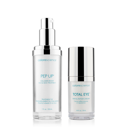 Colorescience Pep Up Collagen Boost Face & Neck Treatment, Total Eye Firm & Repair Cream || all