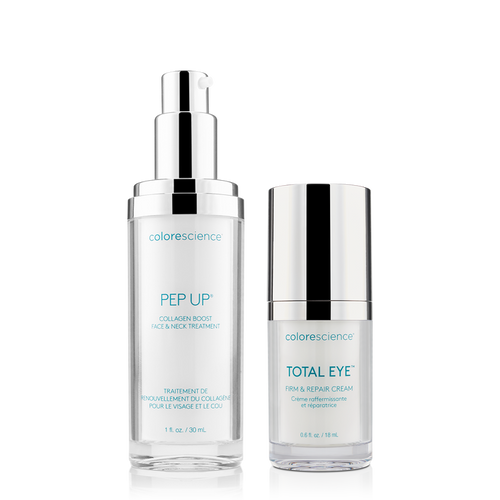 Colorescience Pep Up Collagen Boost Face & Neck Treatment, Total Eye Firm & Repair Cream || all