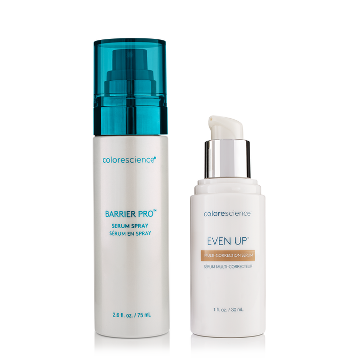 Colorescience Barrier Pro Serum Spray, Even Up Multi-Correction Serum || all