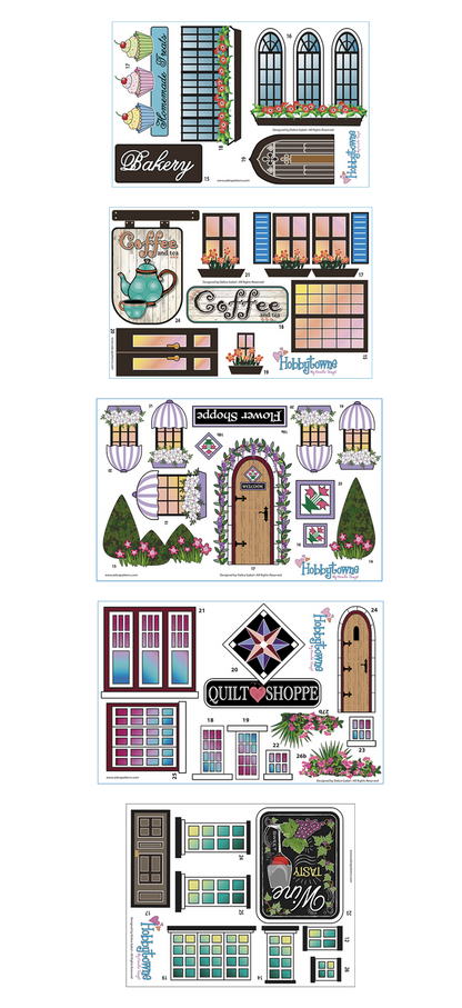 Extra Hobbytowne panel set for 5 appliques