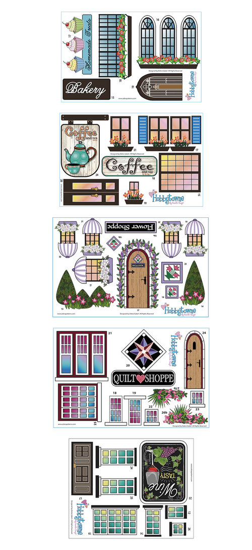 Extra Hobbytowne panel set for 5 appliques