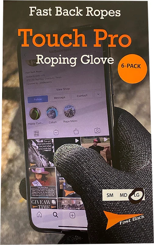 Fast Back Touch Pro Roping Gloves