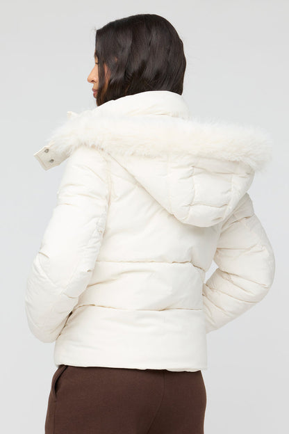 Faux Fur Hooded Puffer Jacket