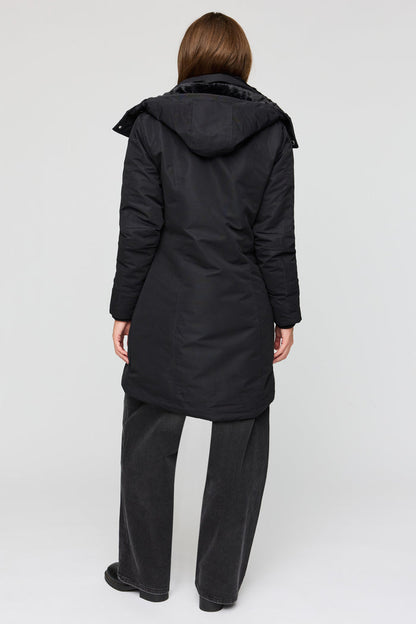 Faux Fur Lined Midi Parka