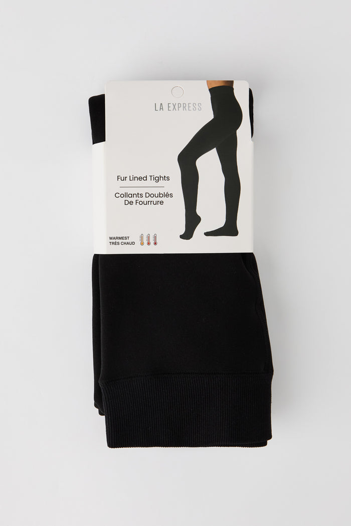 Faux Fur Lined Tights