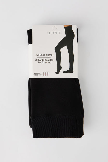 Faux Fur Lined Tights