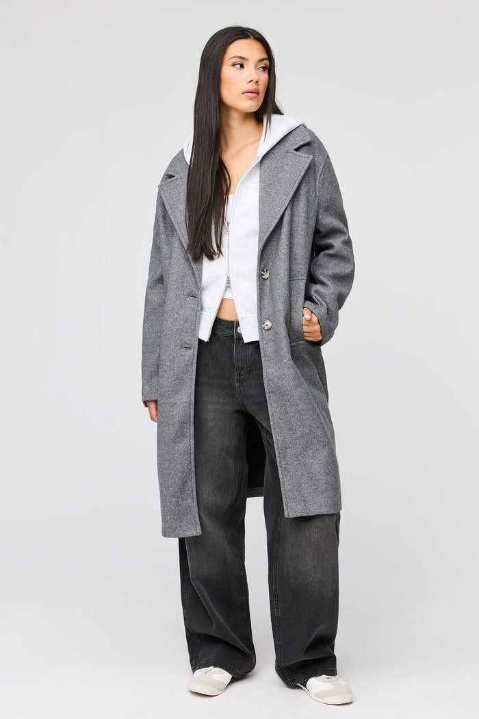 Faux Wool Coat