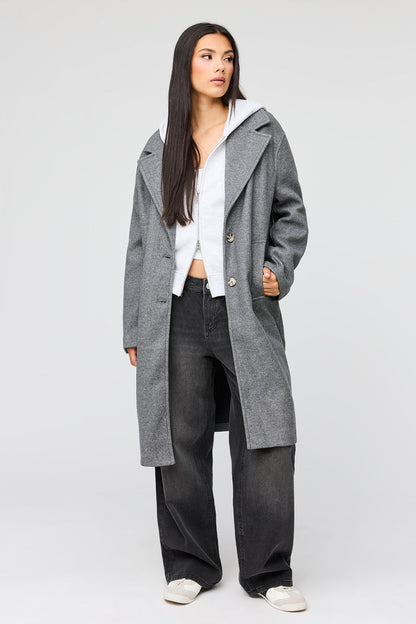 Faux Wool Coat