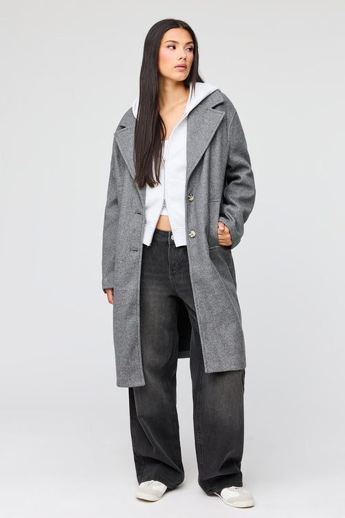 Faux Wool Coat