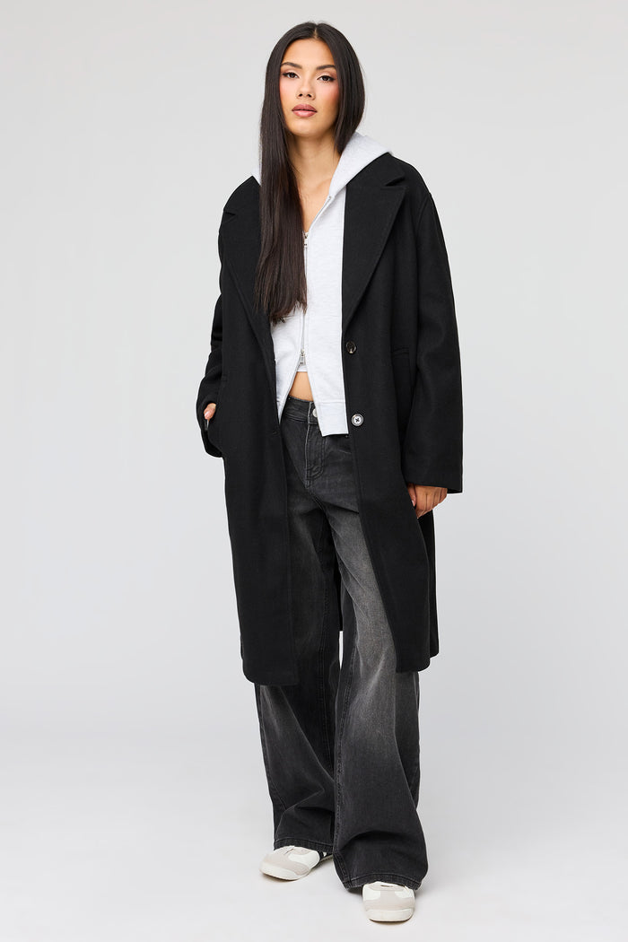 Faux Wool Coat
