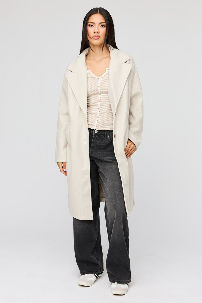Faux Wool Coat