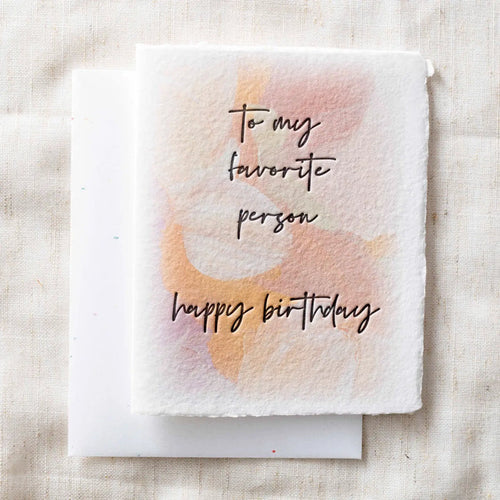 Favorite Person- Birthday Card