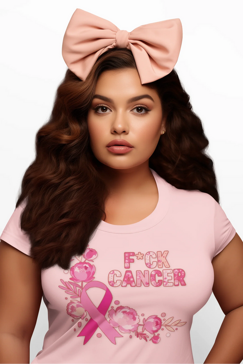 F*CK Cancer Women's Breast Cancer Shirt