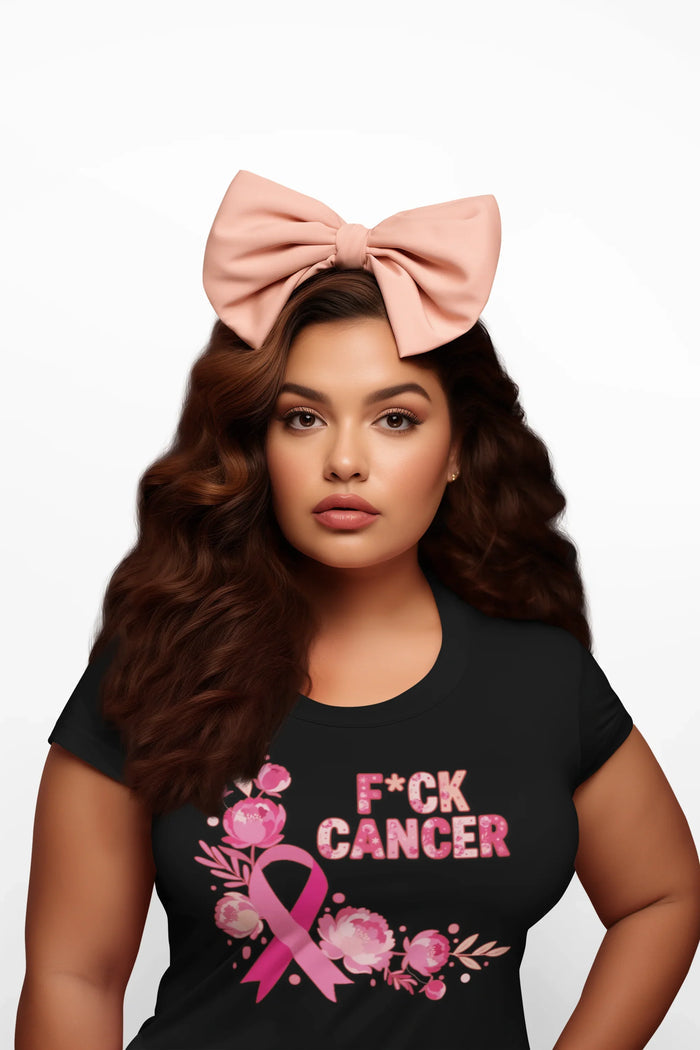 F*CK Cancer Women's Breast Cancer Shirt