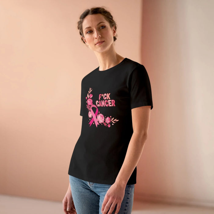 F*CK Cancer Women's Breast Cancer Shirt