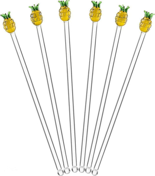 Final Touch - Drink Stirrers, Pack of 6 Pineapple - FTA3050