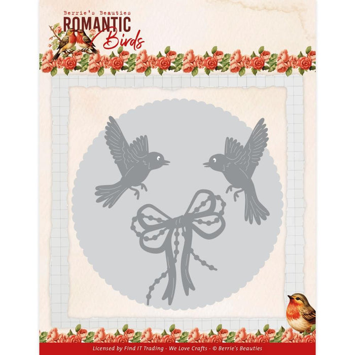 Find It Trading - Berries Beauties - Die - Romantic Birds. These dies are compatible with leading die cutting machines (sold separately). These dies are designed to cut through paper, cardstock, and other thin materials Available at Embellish Away located in Bowmanville Ontario Canada.