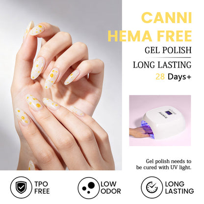 RARJSM Droplet Gel & Top Coat Set - Used together for glossy plump crystal-clear nail art, Step 1 Crystal Top Coat, Step 2 Yellow Droplet Top Coat