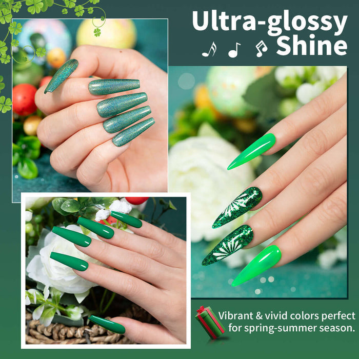 RARJSMEvergreen 6 Color Gel Nail Polish Set 7.5ml$18.99