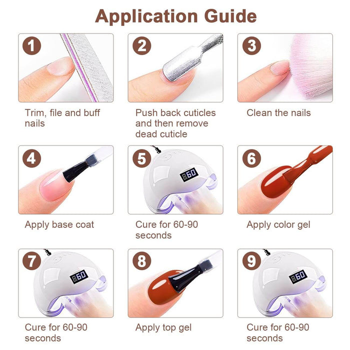 RARJSM ® Golden Thanksgiving Series Autumn and Winter Gel Nail Polish 6-Color Set | 7.5ml 6pcs