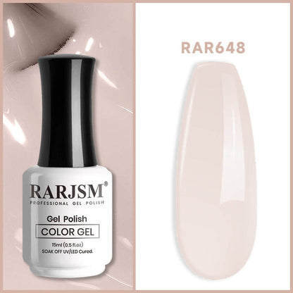 Rarjsm Gray Pink Classic nude Color Gel Nail Polish