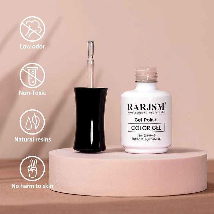Nude Pink rarjsm Basic nail colors Classic nude Gel Nail Polish