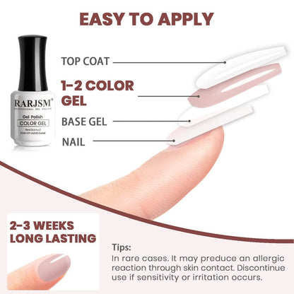 Oyster Pink|RARJSM ® Nude Pink Classic Color Gel Polish|15ml #535