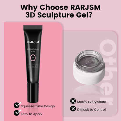 Flash Sale Pink No-Wipe 3D Sculpting Gel for Nail Art Designs - 50% OFF Limited Time Sale