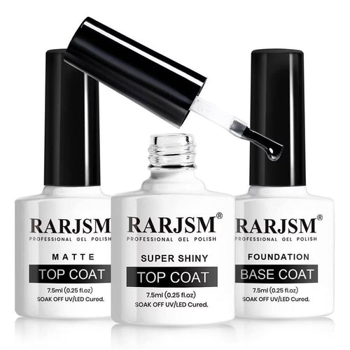 RARJSM ®Matte Gel Top Coat and Base Coat| 7.5ml 3PCS Set