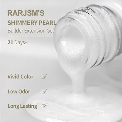 RARJSM ® Shell Thread Pearl Silver 6 in 1 Builder Gel | 15ml