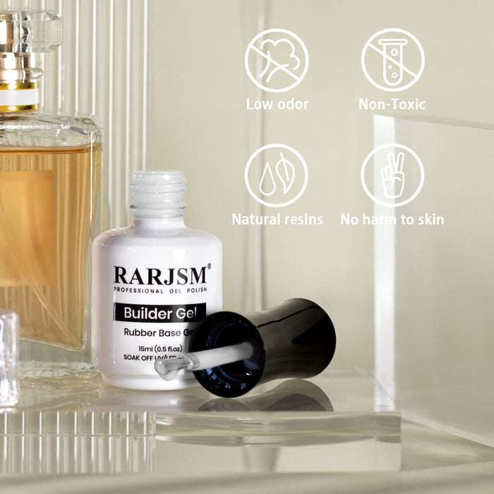 RARJSM ® Shell Thread Pearl Silver 6 in 1 Builder Gel | 15ml