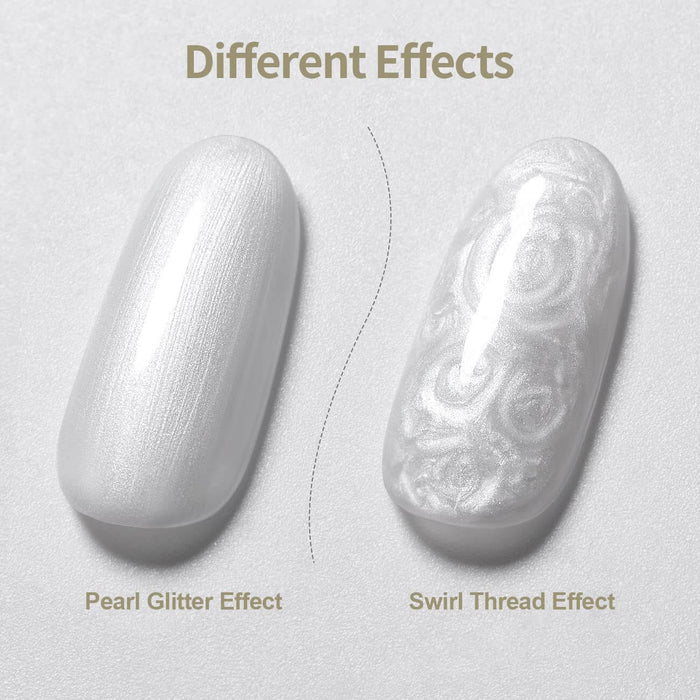 RARJSM ® Shell Thread Pearl Silver 6 in 1 Builder Gel | 15ml