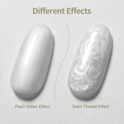 RARJSM ® Shell Thread Pearl Silver 6 in 1 Builder Gel | 15ml