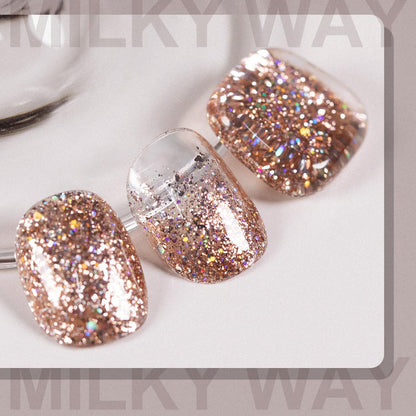 Flash Sale Starlight Bronze Glitter Gel Nail Polish 15ml RAR884 - 60% OFF Limited Time Sale