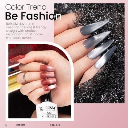 Rarjsm Velvet Cat Eye Gel Polish Kit | 7 Pcs Moonlit Melody $24.99